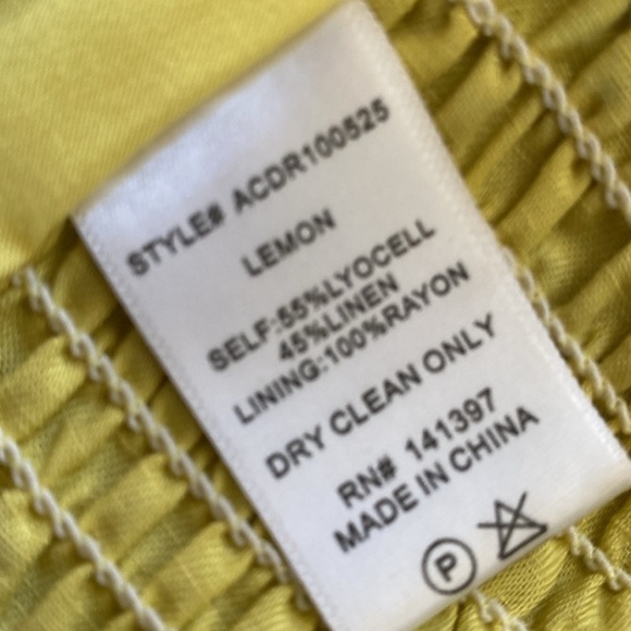 ASTR the Label Renata Yellow Lemon Ruffle Off Shoulder Mini Dress size Small - Picture 12 of 14